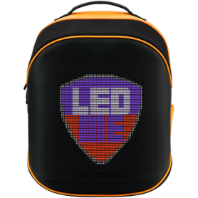 Prestigio LEDme MAX backpack, animated backpack with LED display, Nylon+TPU material, connection via bluetooth, Dimensions 42*31